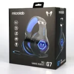 Microlab G7 Dual Mode Stereo Gaming Headphone features immersive sound, RGB luminous lighting, a built-in mic, and dual connectivity for gaming and entertainment.