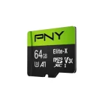 PNY Elite-X 64GB Class 10 U3 V30 microSD Flash Memory Card - Image 3