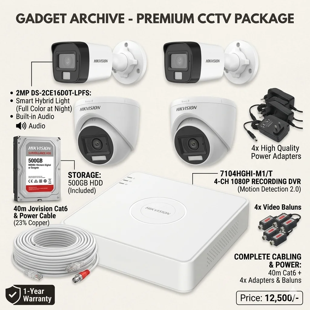 HIKVISION 2MP Smart Hybrid Audio Package - Image 2