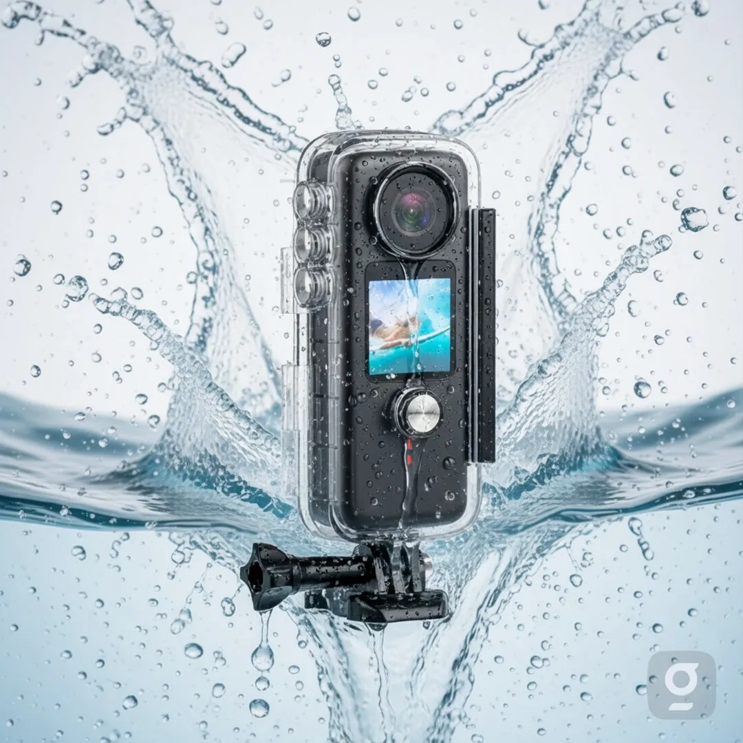 Blisbond Pro3 rear touchscreen action camera for easy control and settings