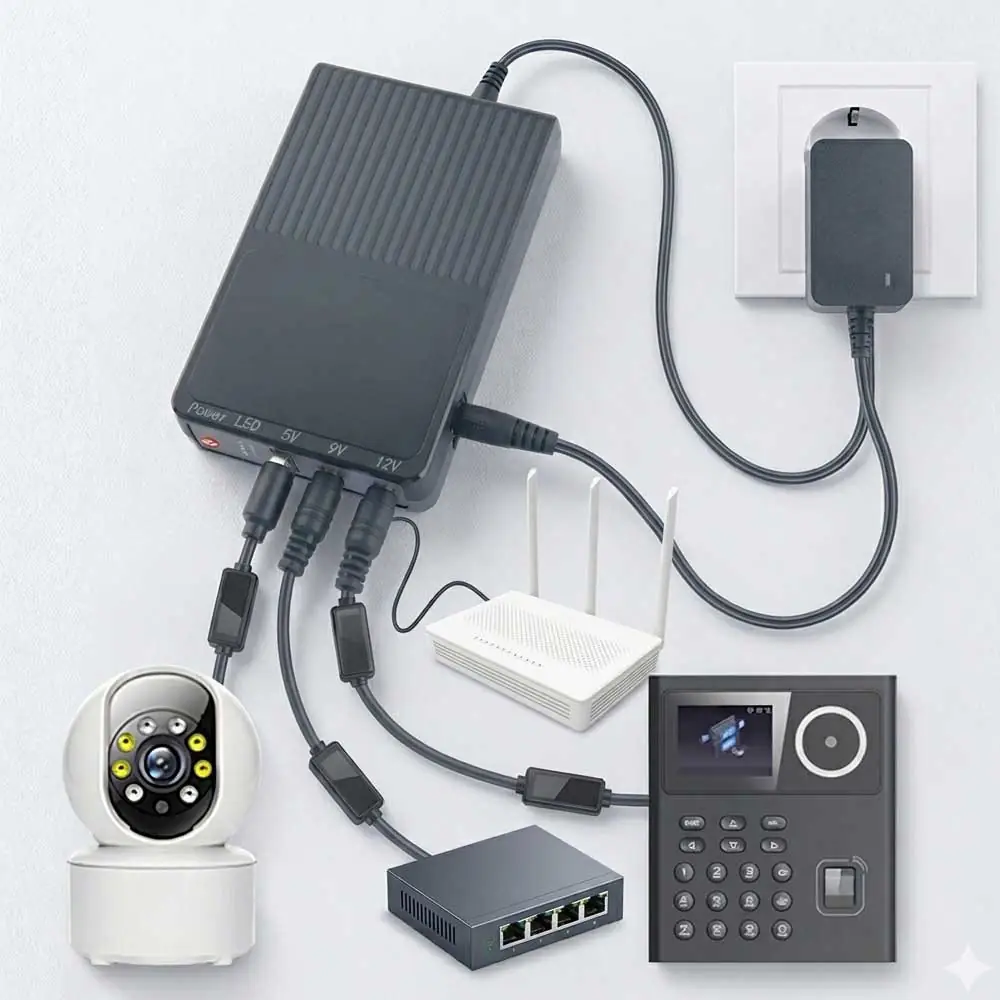 FiTAS TM55 10400mAh Mini UPS (5V 9V 12V) Router Backup – Price in Bangladesh - Image 5