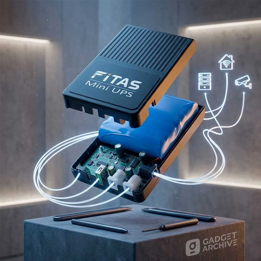 FiTAS TM55 10400mAh Mini UPS (5V 9V 12V) Router Backup – Price in Bangladesh - Image 4