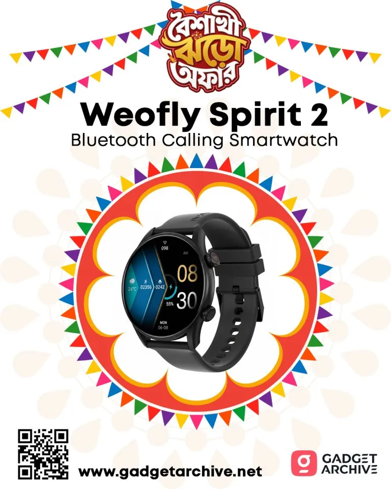 Weofly Spirit 2 Bluetooth Calling Smartwatch Boishakhi Offer Bangladesh