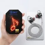 QKZ DM10 HiFi in-ear earphone with deep bass sound and microphone