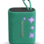 Microlab Twinkle Star 1 Mini Portable Bluetooth Speaker front view with RGB lighting